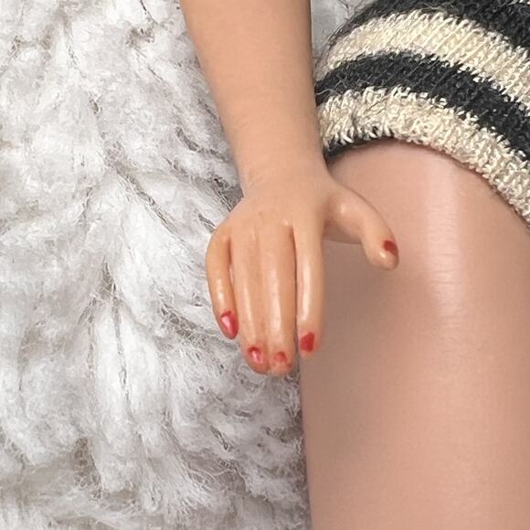 Barbie Doll Ponytail #3/4/5?Japan Original Makeup Eyeliner Blue Eyes Blonde 60’s - Picture 3 of 16